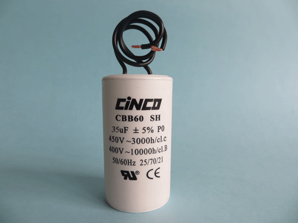 35mF 400V 450VAC CBB60B wire Motor Run Capacitors