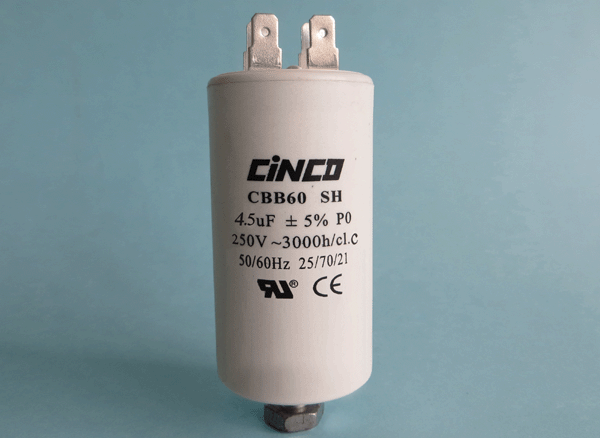 4.5UF 250Vac CBB60A Motor Run Capacitors 4pins