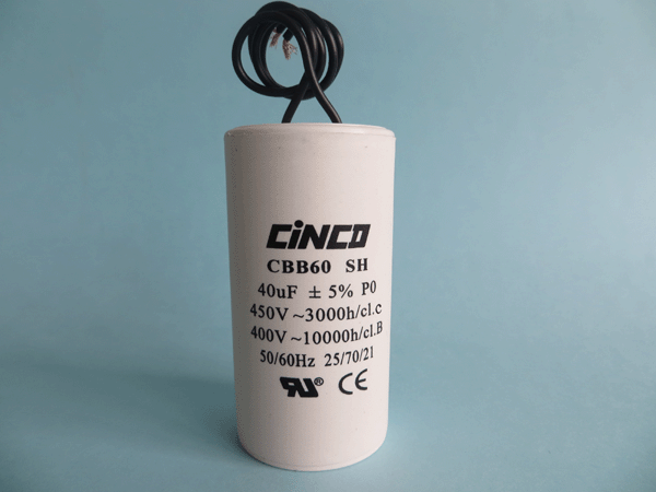 40mF 400V 450VAC CBB60B wire Motor Run Capacitors